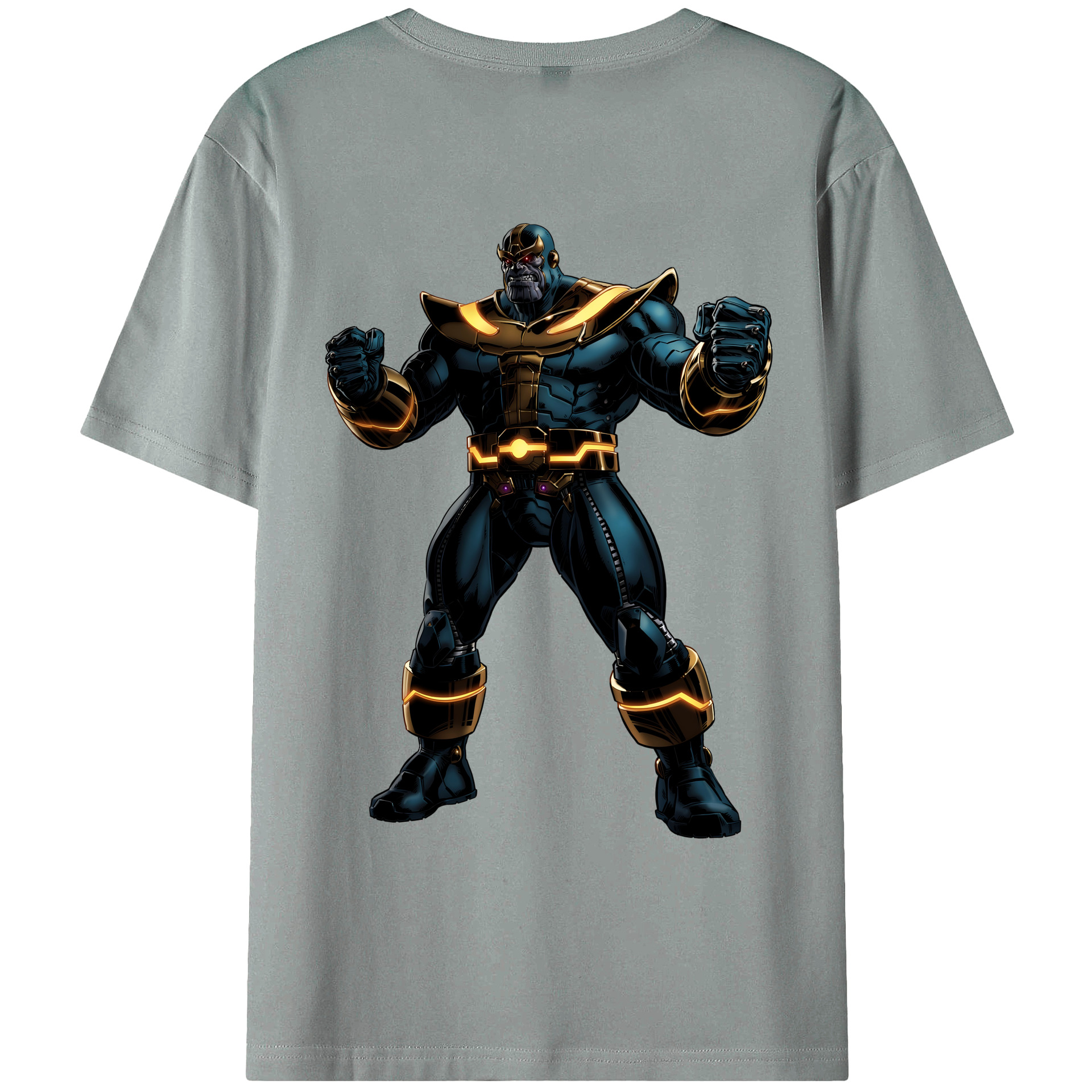 （画像用） アベンジャーズ The Avengers 綿100％ メンズ半袖Tシャツ（バックプリント） 通気性